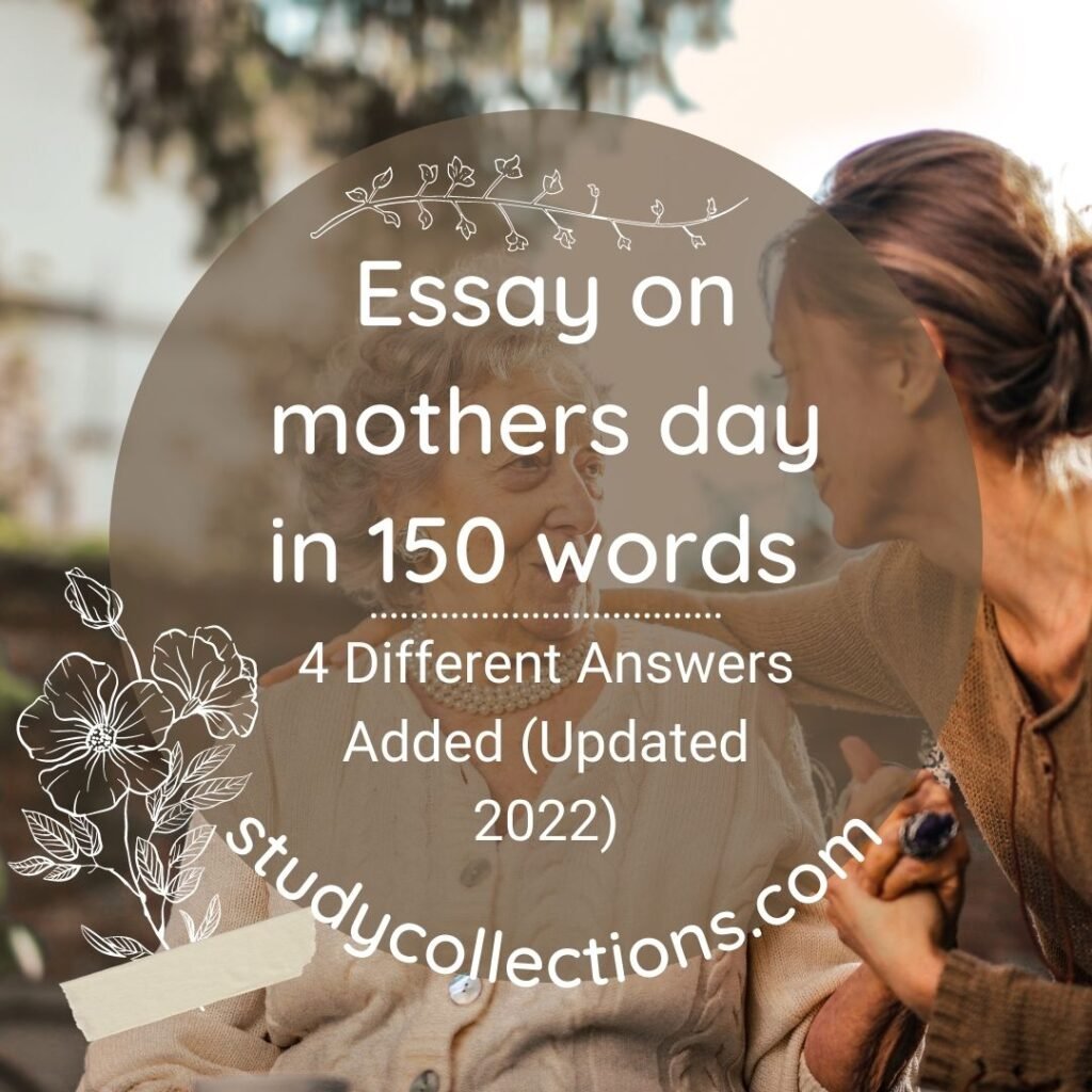 Essay on mothers day in 150 words