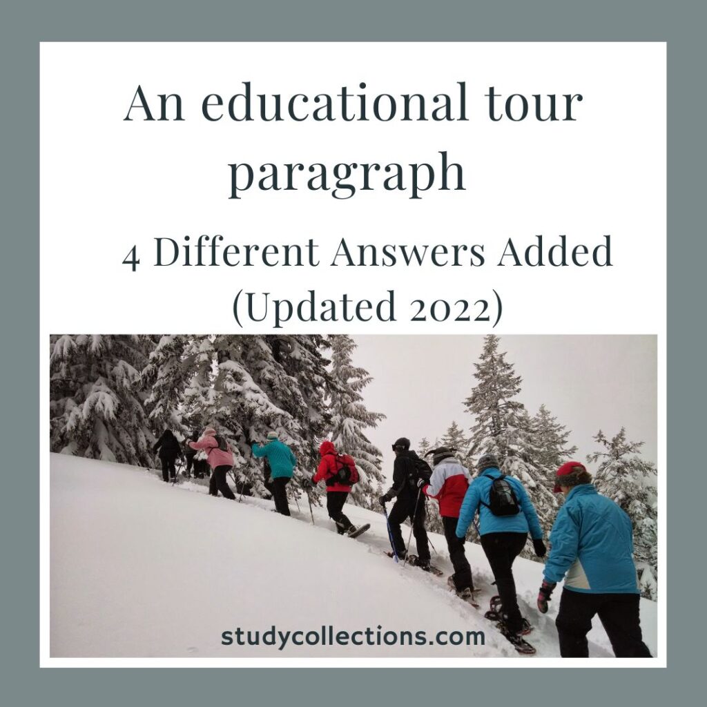 a short paragraph on educational tour